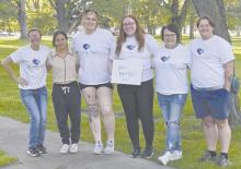 Pictured above are volunteers for the Haley Project, these volunteers are (left - right): Cheryl Fernau, Ana Garcia, Kaitlyn Fernau, Shawna Fernau, Maureen Jackman, and Arden Coutts. The volunteers are hard at work preparing more opportunities for the community to learn about suicide prevention and mental health.