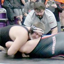 Christian Thompson, wrestling in the 220 lb. weight class, had two wins, but was eliminated in the Consolation Semi Finals.
