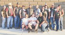 A shared love of motorcycles has become something much bigger for the Celtic Riders. Following Saturday's Miles That Matter Poker Run, members gathered with this year's beneficiary, Kolter Mizner, and his family after raising $3,889 toward the purchase of a wheelchair-accessible vehicle. Back row (L-R): Kendra and Chris Osterman, Stan Daniels, Calista Wilson, Josh and Teal Reagan (Founders), Brenda and Roger Magary, Ty Shelbourn, Marti and Tony Dunbar. Front row: Julie, Kolter and Kyle Mizner.