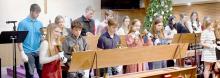 Ainsworth United Methodist Church put held its Christmas Concert Sunday evening, December 18th. Part of the concert included this group of youth playing bells. The bell players shared “Carol of the Bells” and “O Little Town of Bethlehem”.