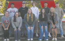 The Ainsworth Community Schools student body has chosen candidates for the 2025 AHS Homecoming Royalty. Selected to represent the various areas at school are front row (left - right): Fine Arts - Madison Phares, Fall Sports - Adysson Sears, Vocational Clubs - Addah Booth, A-Club - Payton Moody, and Senior Class - Megan Jones. Bront row: Fine Arts - Trevor Pike, Fall Sports - Sam Titus, Vocational Clubs - Jace Johnson, A-Club - Chris Fernandez, and Senior Class - Witten Painter.