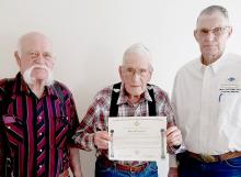 Darrel Steele Presented 60-Year Masonic Membership Pin