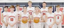 The Ainsworth Boys Basketball Team has nine returning letter winners for the 2023-24 season. Returning letter winners are (Back Row - Left to Right): Chris Fernandez, Logan Schroedl, Carter Nelson, Trey Appelt andTraegan McNally; (Front Row - Left to Right): Witten Painter, Ryan Salzman, Jacob Held and Morgan Kinney.