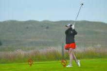 Senior Kenley Welke golfed a 101 at the Mullen Invite, earning her a fourth-place medal. Photos Courtesy of Ainsworth Bulldog Boosters