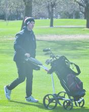 Sophomore Bear Rea placed second on the team at the Ord Invite. He carded an 83.