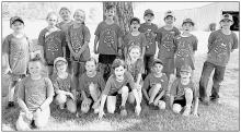 Kindergarten - 2nd Graders Youth Golfers participating in Junior Golf from the Kindergarten, 1st and 2nd grades included: (Kneeling - Left to Right): Jamie Freudenburg, Kimberlyn Doke, Emersyn Hasenohr, Sutton Owen, Gracie Gillespie, Blake Sedlacek and Jerrod Buechle; (Standing - Left to Right): Carter Johnson, Monroe Buckles, Ava Freudenburg, Elsie Graff, Dashiell Rathe, Kaedyn Rogers, Carter Painter, Mason Winters, Tristan Sedlacek and Trypp Schmitz.