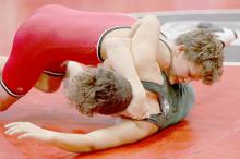 Zaine Evans, wrestling in the 110-121 pound weight class, took first place winning all three of his matches with pins.