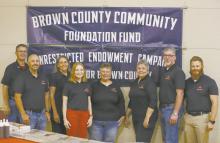 The Fund Advisory Committee of the Brown County Community Foundation Fund consists of (left right): Kent Taylor, John Pierce, Kim Bejot, Ashley Schroeder, Linda Alberts, Lori Ganser, Jim Arens, and Vance Heyer. Photo Courtesy of Michael Peterson