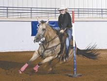 Kinsey Walz, daughter of Jim and Sonya Walz, competed in Oklahoma City with her horse, Hope.