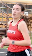 Katherine Kerrigan won the 3200 Meter for Ainsworth.