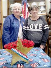 American Legion Auxiliary held a Gold Star ceremony. The last Sunday of September is designated as Gold Star Mother’s and Families Day. Gold star families are spouses, children, parents, siblings or others whose loved one died in service to our nation. Chaplain Ellen Kyser (left) honored Phyllis Magill (right) one of the Gold Star Daughters.