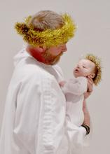 Gabriel (Brian Delimont) holds Baby Jesus (Elsie Owen) after the Christmas Pageant held earlier in December 2022. Pictures from this year’s pageant can be found in section B of this week’s paper.