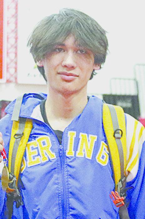 Peyton Woodring of Gering had the fastest pin. Wrestling in the 106 lb. weight class, Woodring pinned his opponent in 17 seconds.