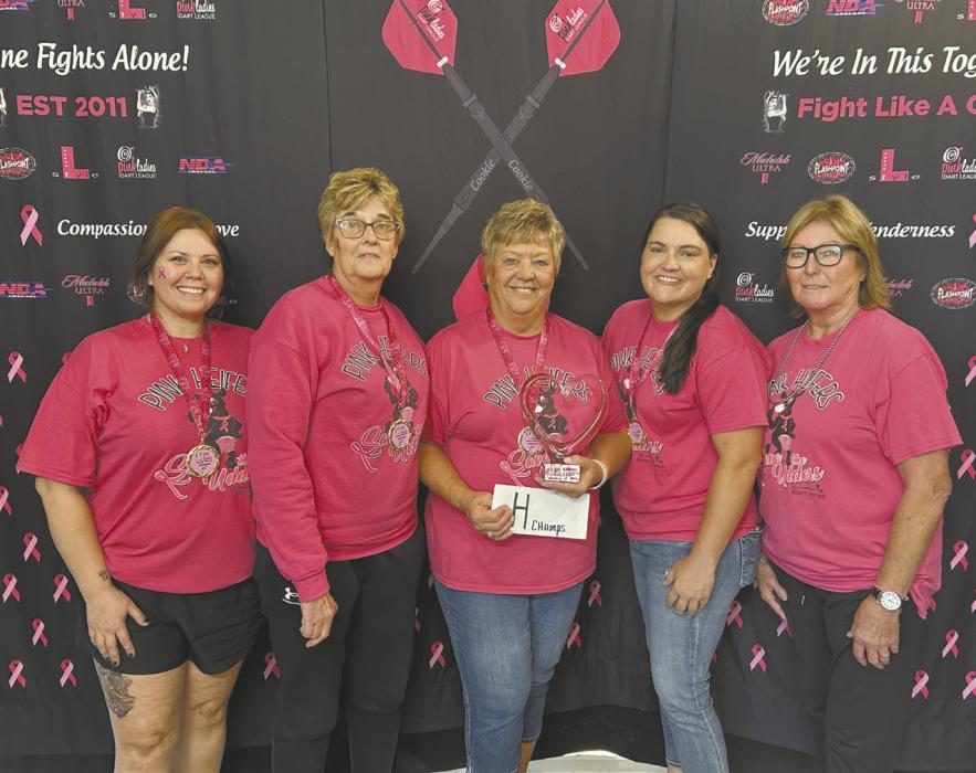 Ainsworth Pink Ladies Bring Home First Place at Dart Tournament
