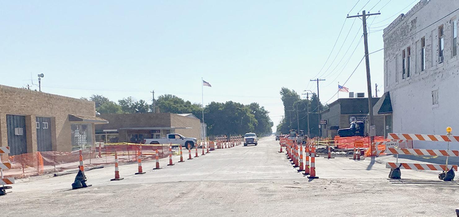 Ainsworth's Main Street Project Continues With 3rd Street Open to Through Traffic and 1st Street Closed to Through Traffic