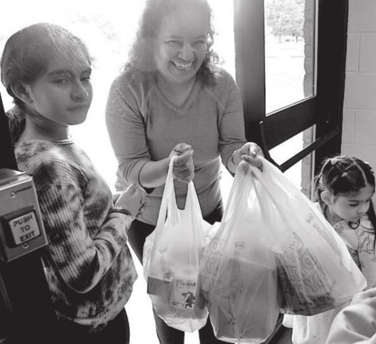 On May 27th, each student received food rations for Thursday, Friday and Monday.