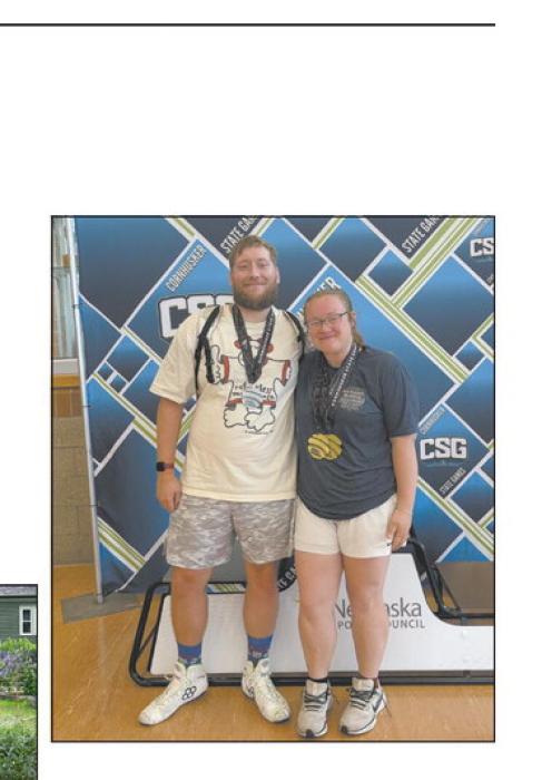 Nate and Erin Fredenburg competed at the Cornhusker State Games, a collection of sporting events, hosted in Lincoln on July 19. Nate won a silver medal in folkstyle wrestling, finishing 1-1 during the competition. Erin won women's 19-29 discus and shot put, throwing 121-11 and 37-5, respectively. Erin had the top female throws in the two events, competing against ages 7-79.