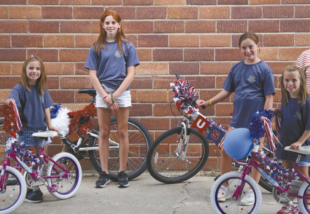 Bob Buckles' granddaughters Anniston, Monroe, Sutton and Jade Buckles (daughters of Tony and Christina Buckles) participated in the bike parade.