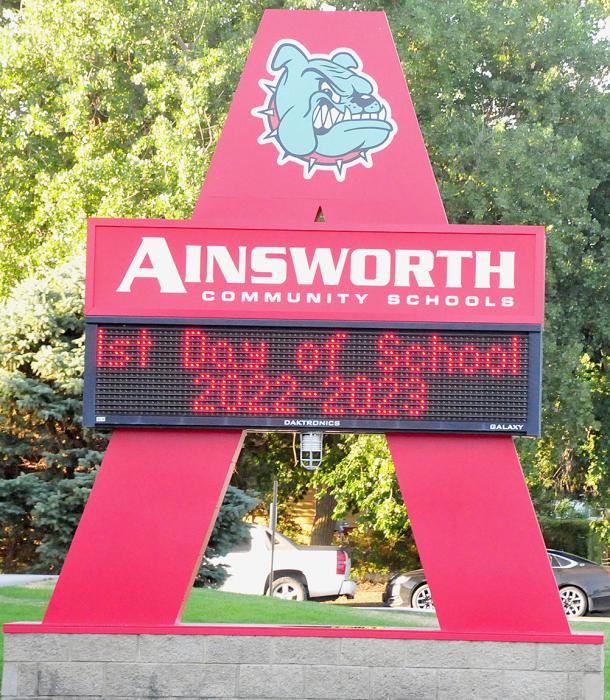 The first day of school for the 2022-2023 school year at Ainsworth Community Schools for students, began on Friday, August 12th.
