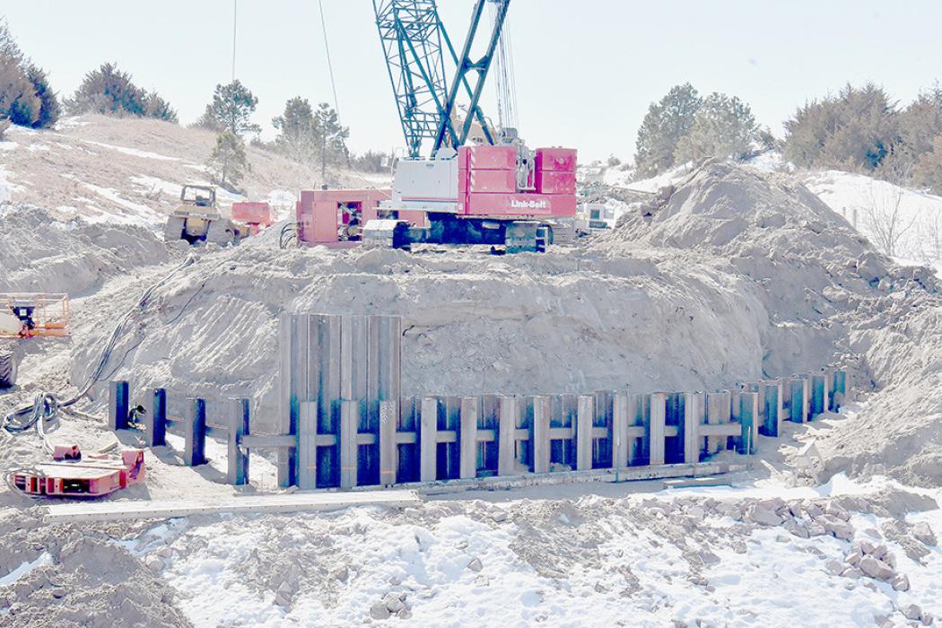 Work Progresses on Sand Draw Bridge