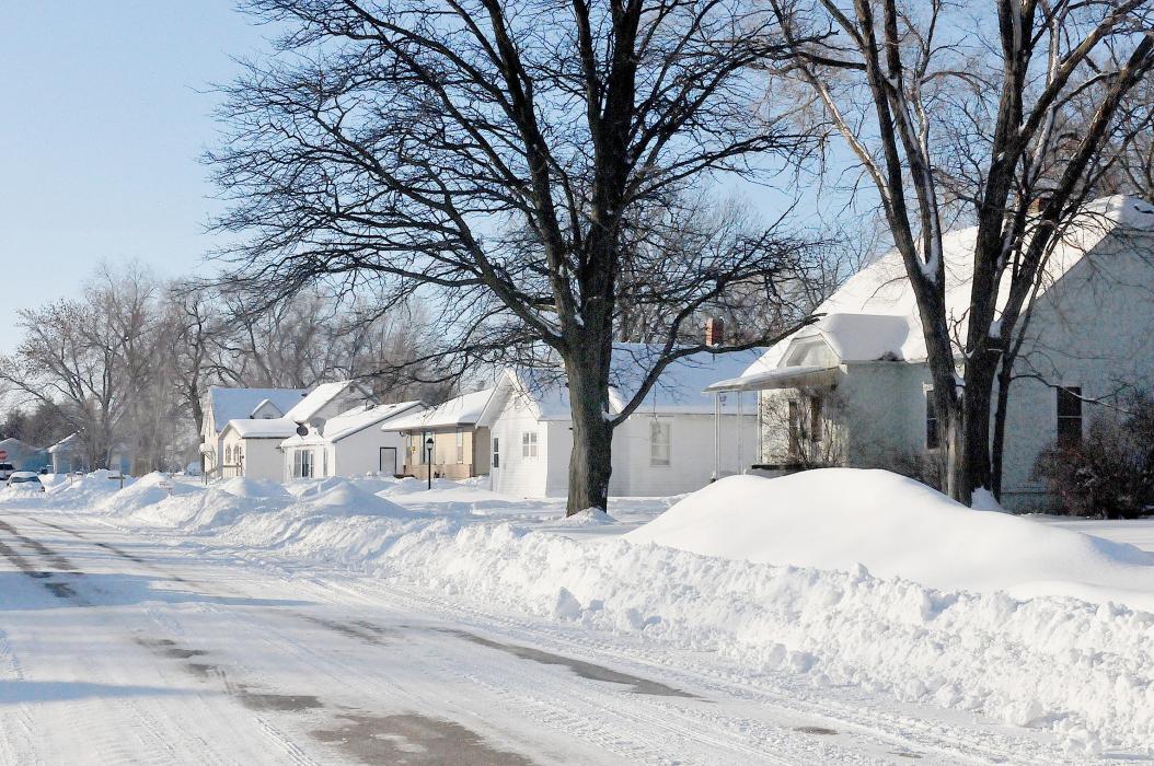 These two snow pictures are from previous editions of the Ainsworth Star-Journal and show a lot more snow than Saturday and Sunday’s snow dumped on the area. But