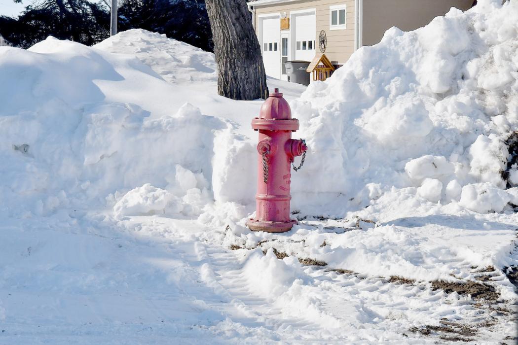 Remember not to pile snow around fire hydrants. The building the firemen save could be yours and they need easy access to fire hydrants.