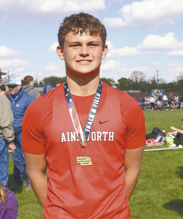 Sophomore Zaine Evans won the Norfolk Classic on Thursday, April 30th, and the NVC pole vault title on Saturday, May 2.
