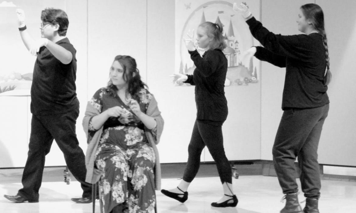 Performing on stage were (Left to Right): Victor Carranza, Serena Fernau, Alia Bejot and Amber Paulson.