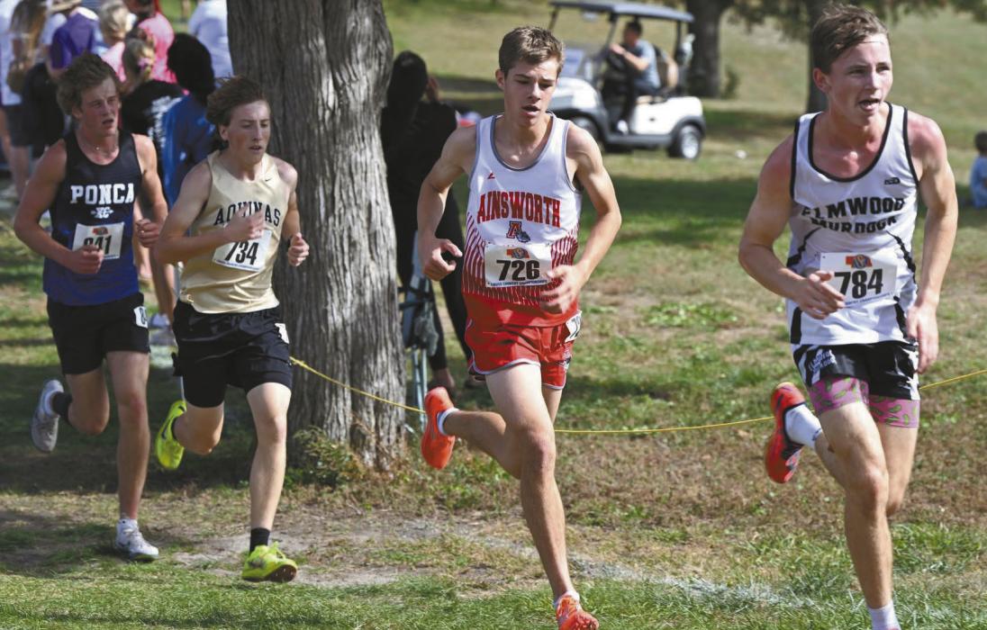 Senior Holden Beel ran his final cross country meet, finishing with a time of 17:51 and placing 21st.