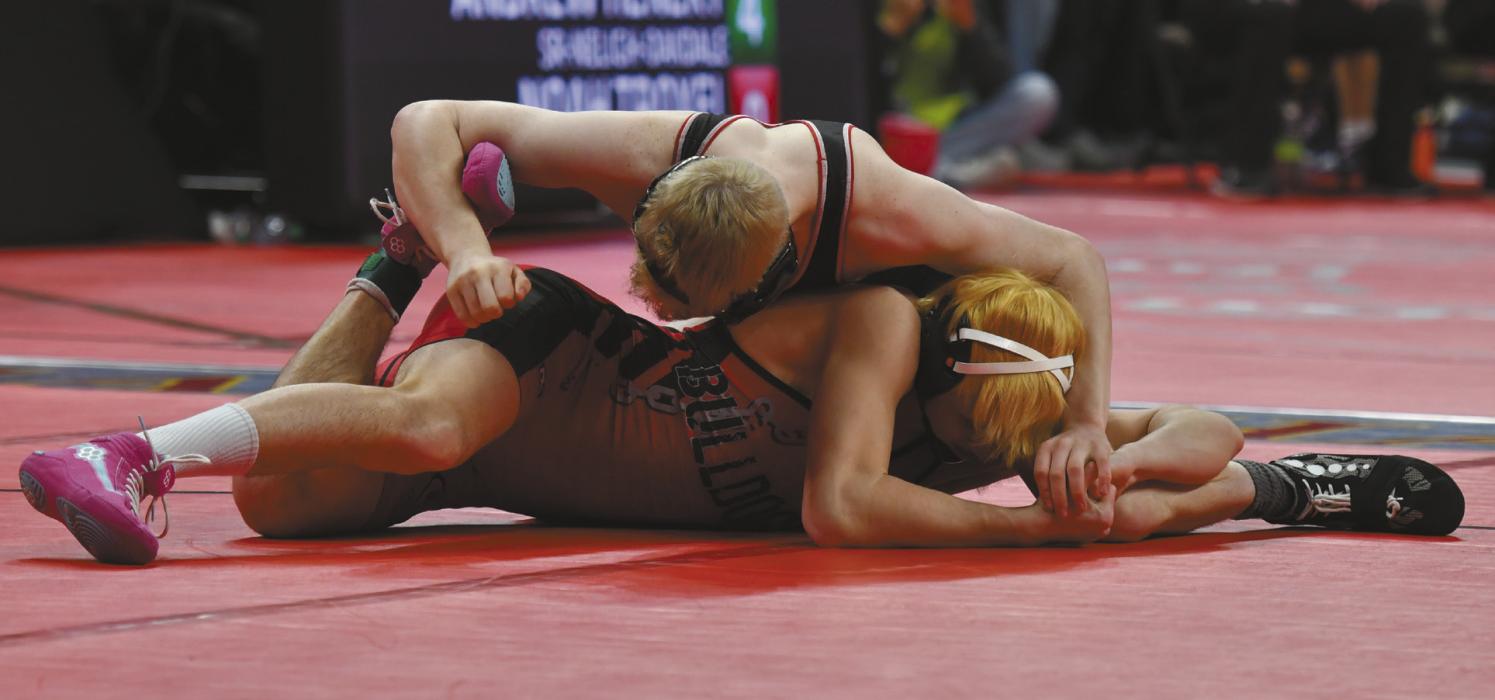 Sophomore Dylan Titus appeared at his second straight state meet. Titus’ record at the end of his sophomore season was 28-22.