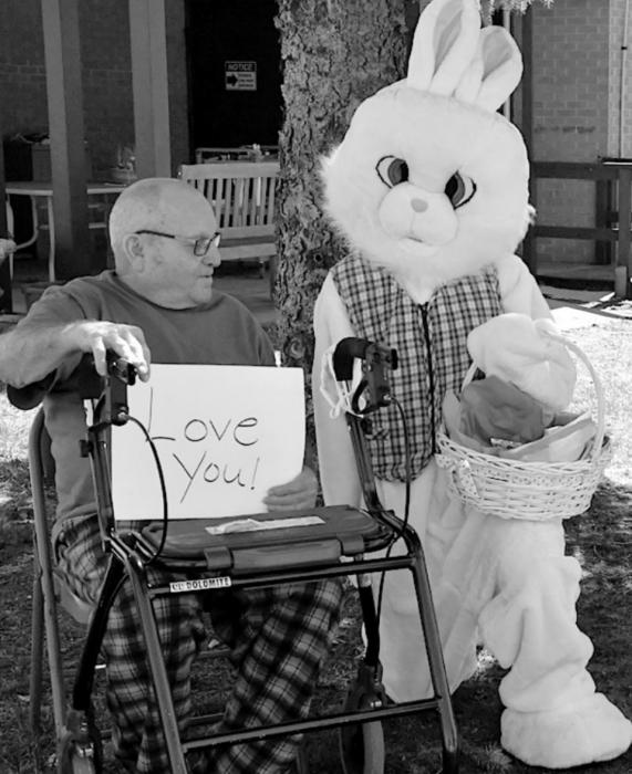 Sandhills Care Center Residents Celebrate Easter with Community Drive-By