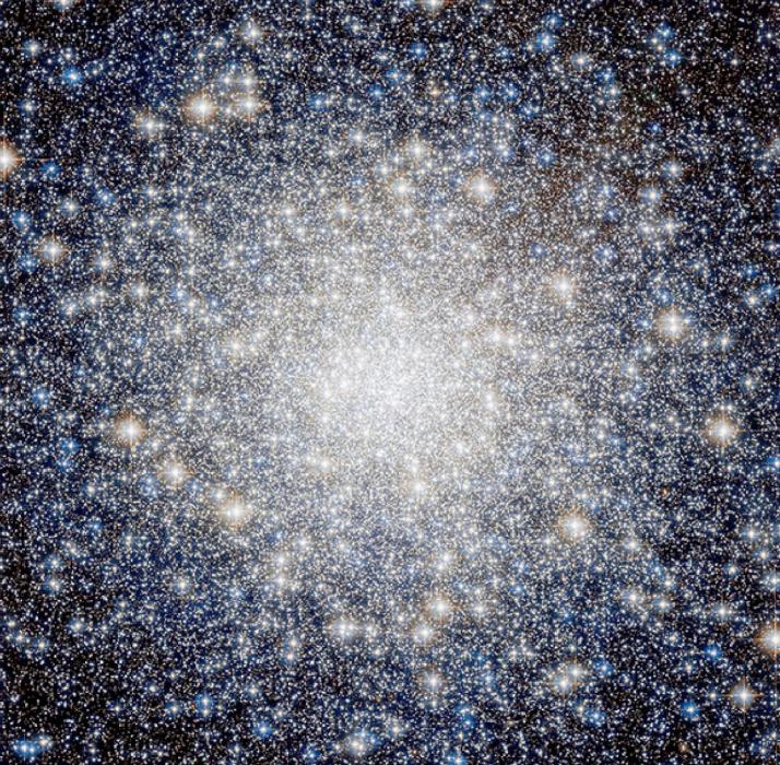 Composite image of the dense starry core of M92 imaged in multiple wavelengths. While your own views of these globular clusters won’t be nearly as crisp and detailed, you might be able to count some of its member stars. How far into their dense cores can you count individual stars? Credits: ESA/Hubble &amp; NASA; Acknowledgment: Gilles Chapdelaine. Source: https://www.nasa.gov/feature/goddard/2017/messier-92