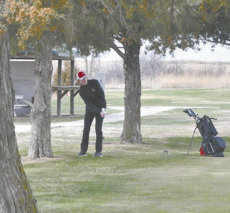 Jaxon Rucker carded a 52 during the triangular on Thursday, placing him second on the team.