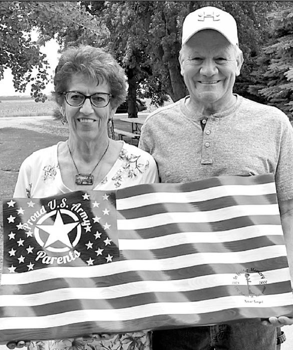 Hollopeters Presented Homemade Wall Hanging Recognizing the Ultimate Sacrifice Their Son Made