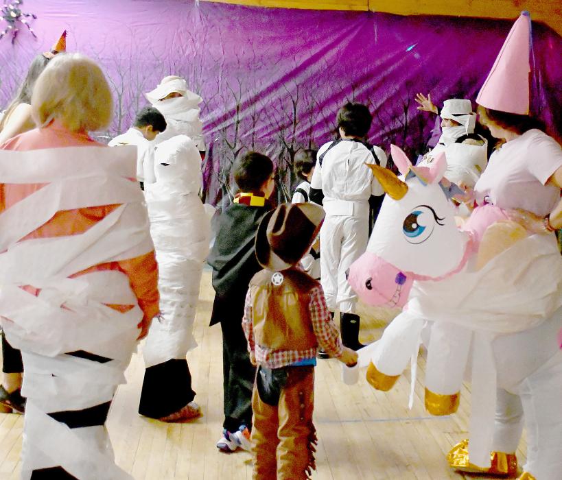 BPO Does Drove #54 put on a Spook-tacular Mummy and Son Dance on Saturday, October 12th. Snacks, music with dancing, games, mom and son photographs and lots of fun was on hand for those attending. The moms known as the (Mummy) were draped with toilet paper to make them the true mummy’s for the evening.