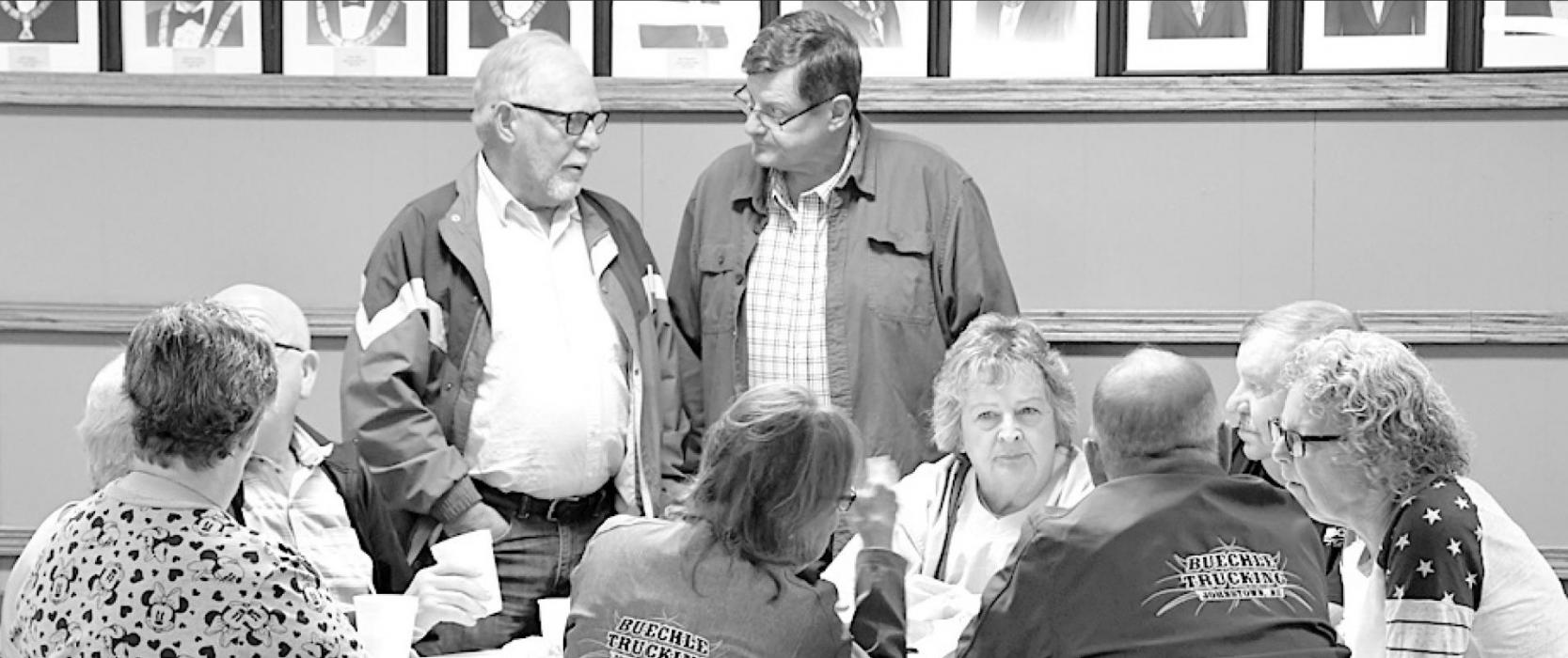 Alumni Enjoyed Visiting While Supporting the Annual Hamburger, Fries and Shakes at the Elks