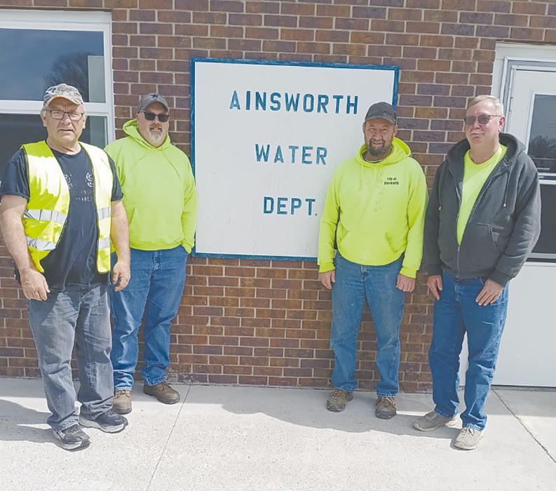 Ainsworth’s water crew consists of (left to right): Brad Miller, Doug Petty, Bryan Sisson, and Steve Warnke