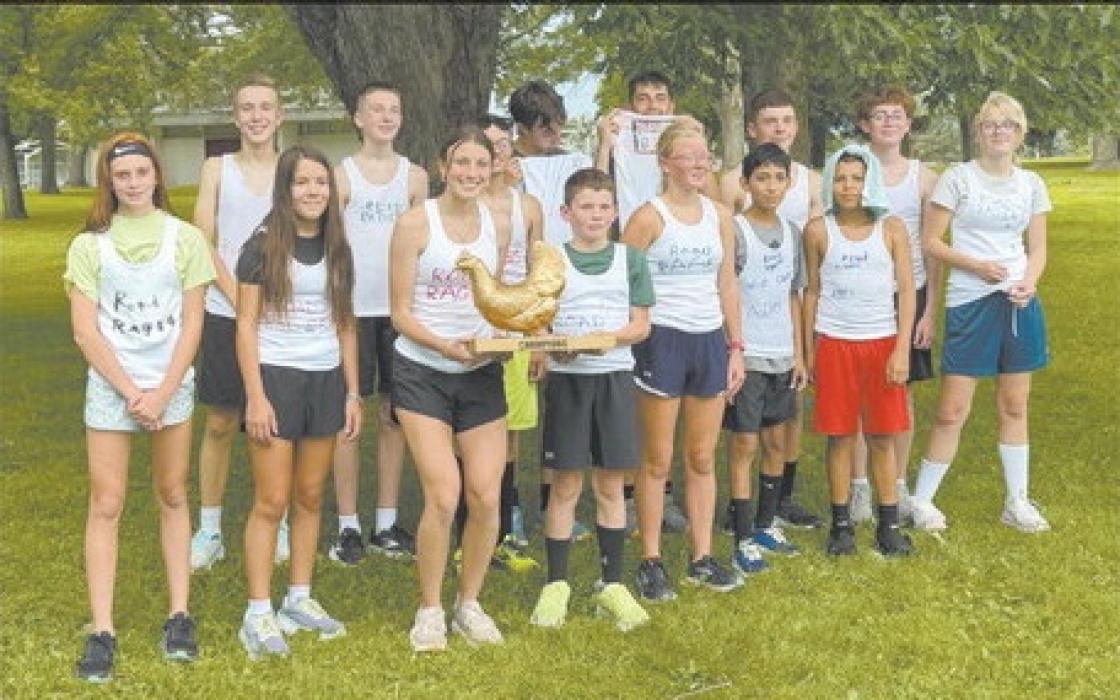 The winning team 'Road Ragers' consisted of back row (l-r): Buck Ruhter, Rex Lammers, Ty Bolli, Ryan Kerrigan, Cesar Guichard-Mingo, Mason Winters, Mason Schwindt and Carter Cozad. Front row: Monroe Buckles, Stella Lentz, Reagan Moody, Blake Winters, Izzy Painter, Adiel Macias and Angel Sanchez.