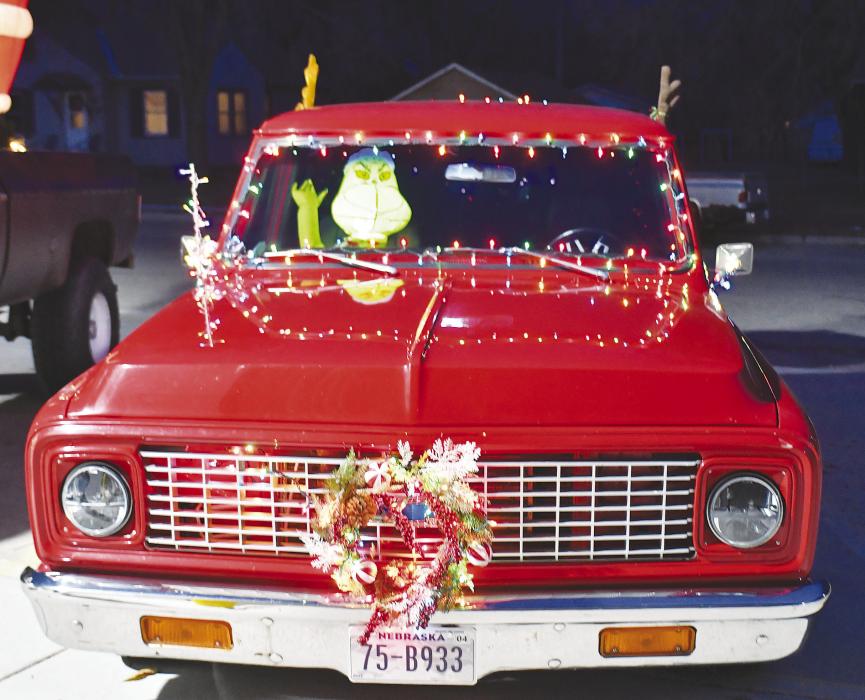 Several residents decorated their vehicle and had them on display at the Ainsworth Ambulance Barn prior to the start of the Scavenger Hunt. The Chevy station wagon decorated by Cody Stec even had a snow maker providing added ambiance for the evening. Participants were also treated to hot chocolate and apple cider. It was a tough decision from some young people on deciding which decorated pretzel to choose.