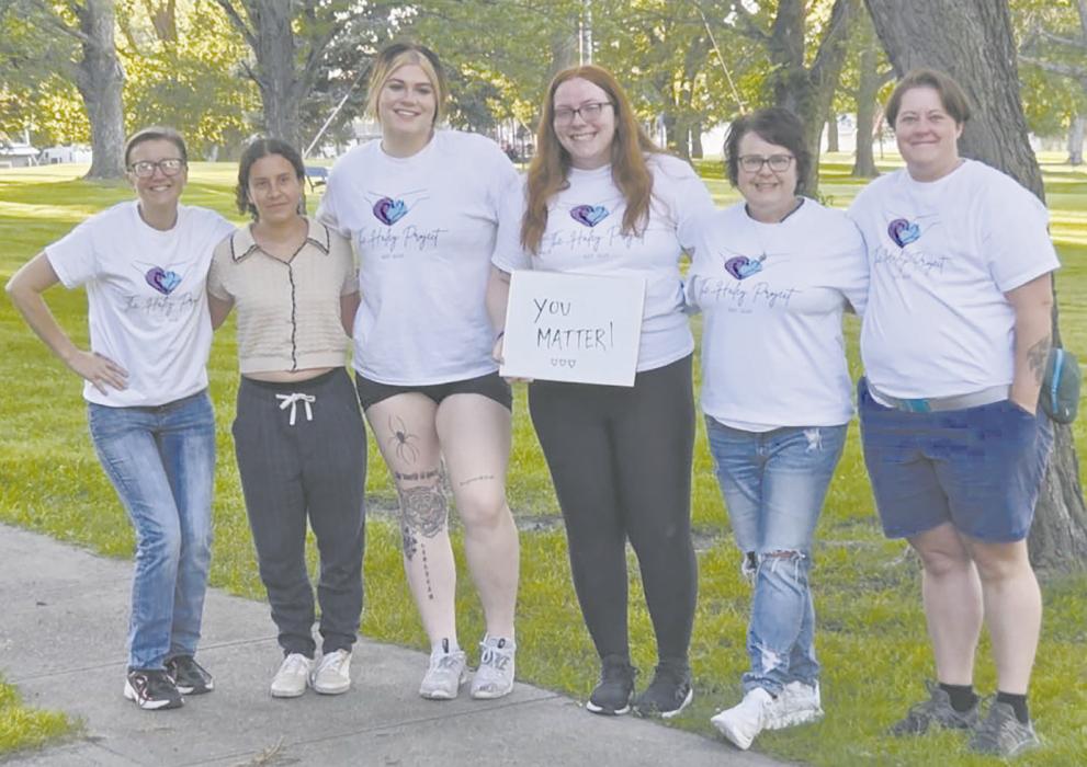 Pictured above are volunteers for the Haley Project, these volunteers are (left - right): Cheryl Fernau, Ana Garcia, Kaitlyn Fernau, Shawna Fernau, Maureen Jackman, and Arden Coutts. The volunteers are hard at work preparing more opportunities for the community to learn about suicide prevention and mental health.
