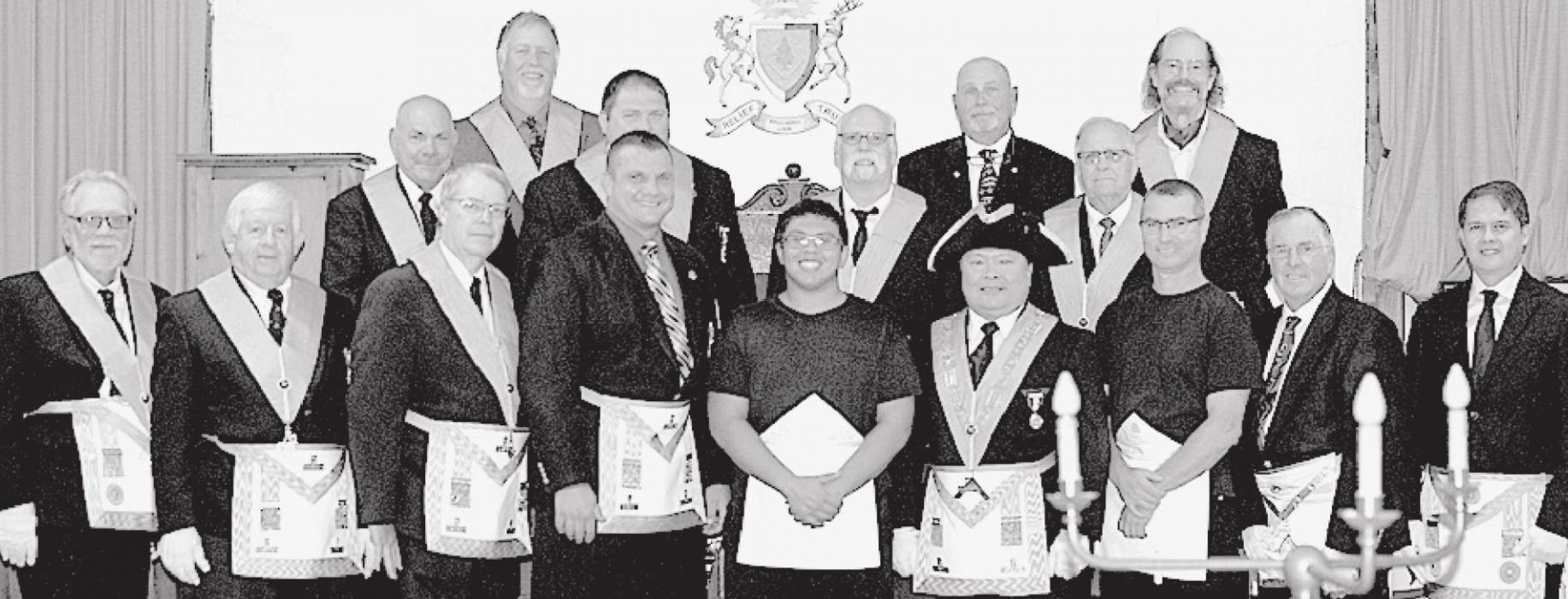 AJ Benemerito Initiated as an Entered Apprentice Mason