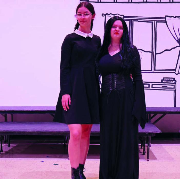 Pictured above is Raelynn Raegan (left), who was cast as Wednesday Addams, and Madison Phares (right), who was cast as Morticia “Tish” Addams.
