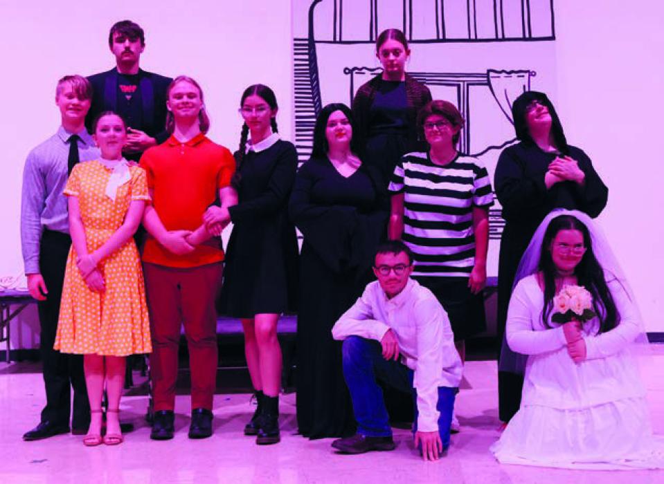 Members of the Ainsworth Music Department have been hard at work putting together their production of “The Addams Family.”