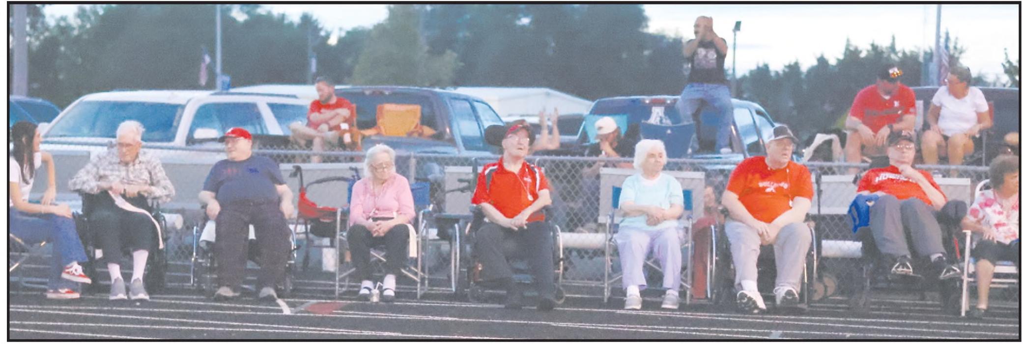 The Sandhills Care Center residents were voted as fans of the year during the Bulldog Pride Event hosted by the Ainsworth Booster Club on August 15. The residents attended the Bulldog football game against the West Holt Huskies on Friday.