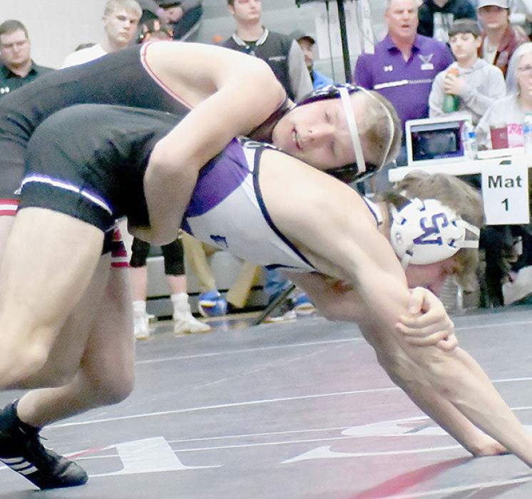 Mason Painter competed in the Class D District 2 Wrestling Tournament in the 132 lb. weight class.