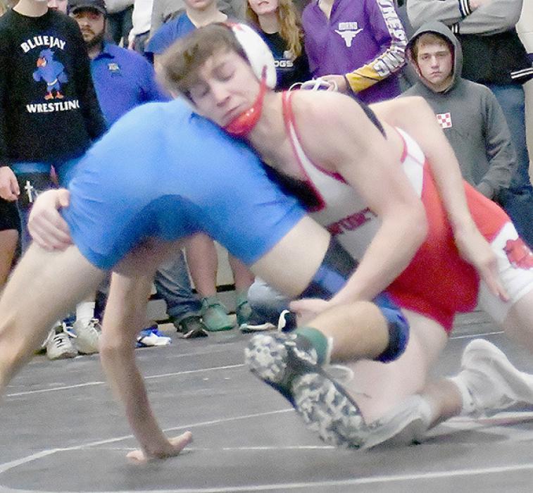 Dalton Jones, 138 lb. weight class, made it to the Consolation Round 4 before having his hopes for a state berth dashed by a loss to Seth Baumert of Guardian Angels Central Catholic.