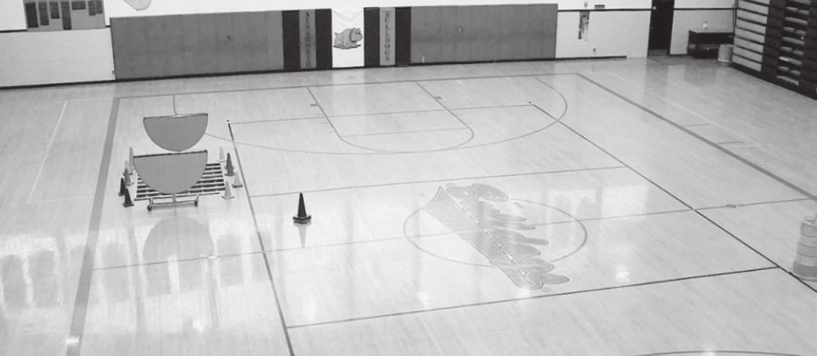 AHS Gym Floor Finished – Just in Time for Homecoming Volleyball Game
