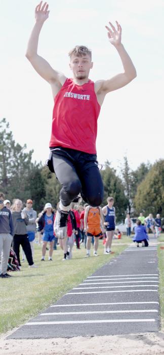 Owen Blumenstock took fourth place in the Long Jump and sixth place in the 400 Meter Dash.