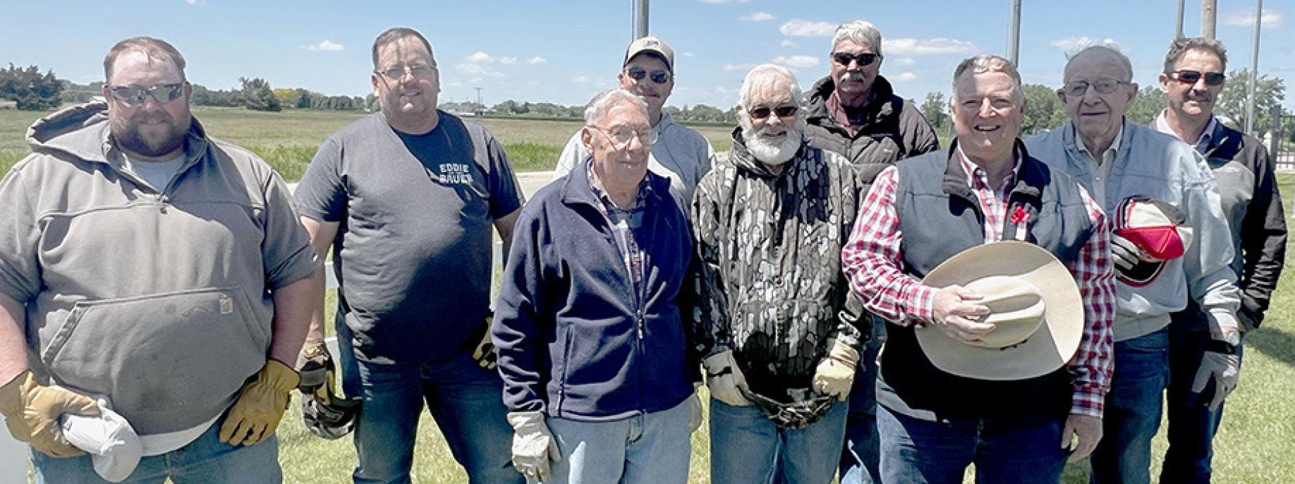 Volunteers Prepare Ainsworth Cemetery for Memorial Day