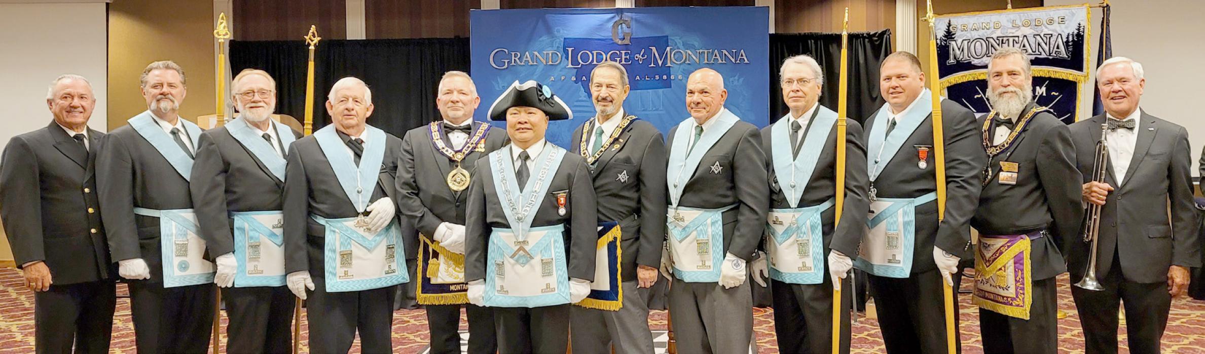 Long Pine Lodge No. 136 Presents Lodge of Military Tribute in Montana